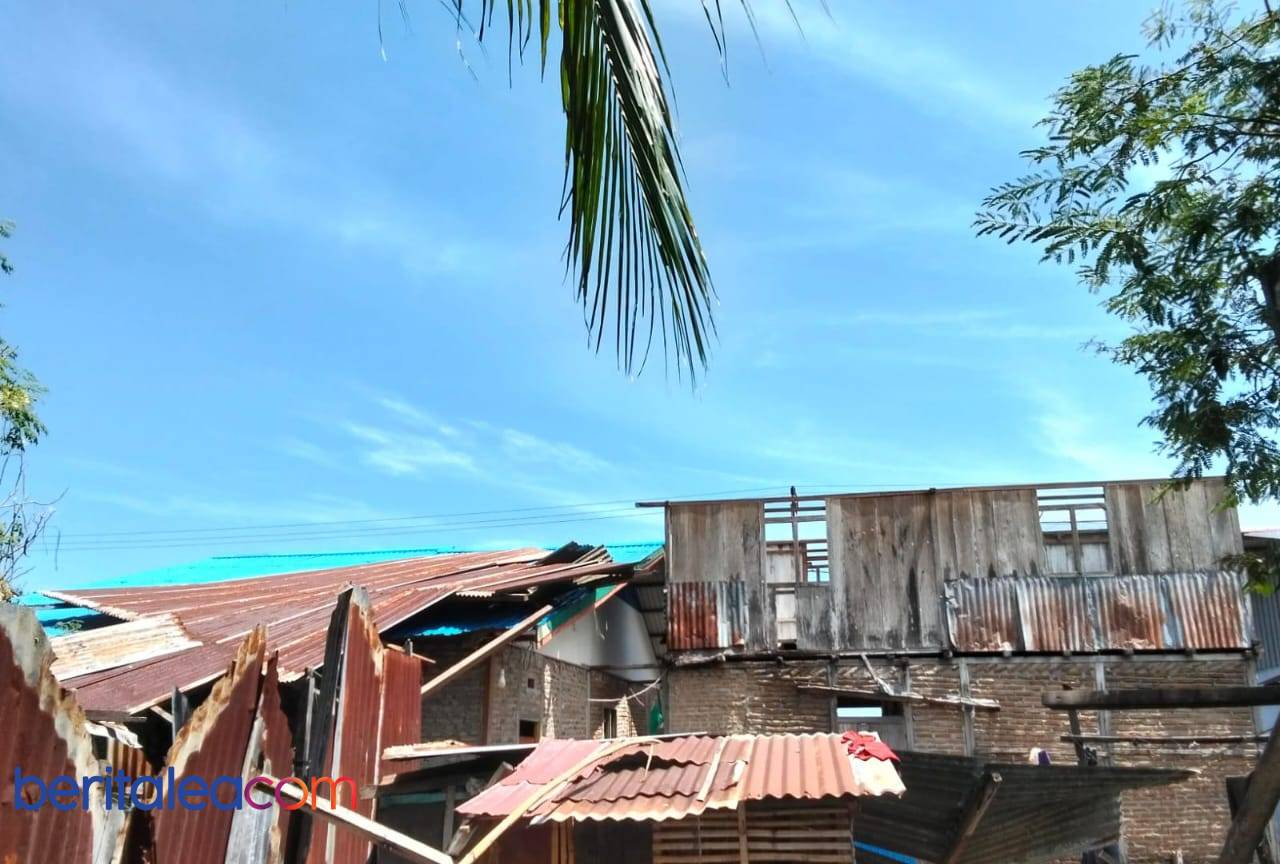 Puting Beliung Terjang Desa Bantuga, Dua Rumah Hancur