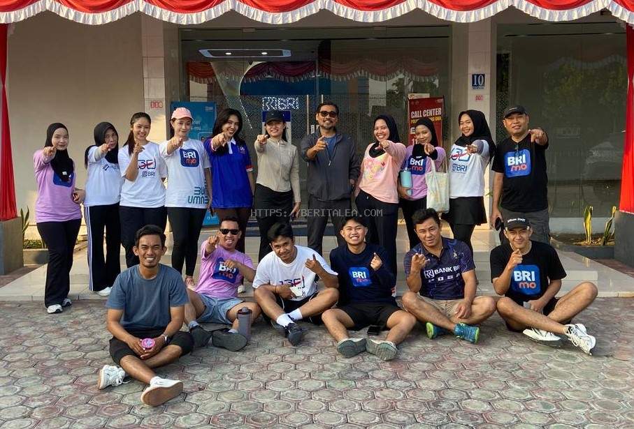 Kantor Cabang BRI Ampana Perkuat Kekompakan Pekerja Lewat Fun Walk dan Fun Run